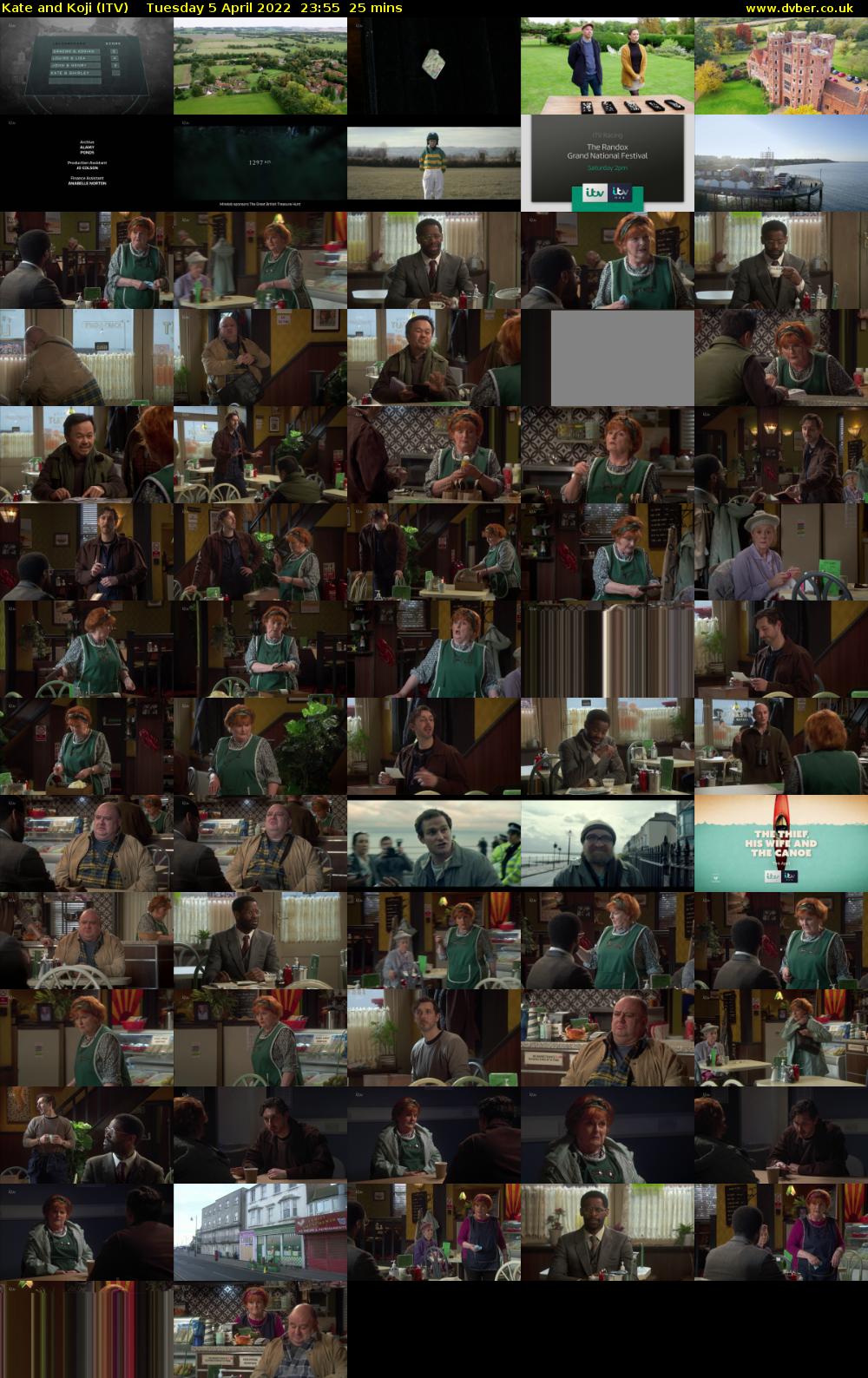 Kate and Koji (ITV) Tuesday 5 April 2022 23:55 - 00:20