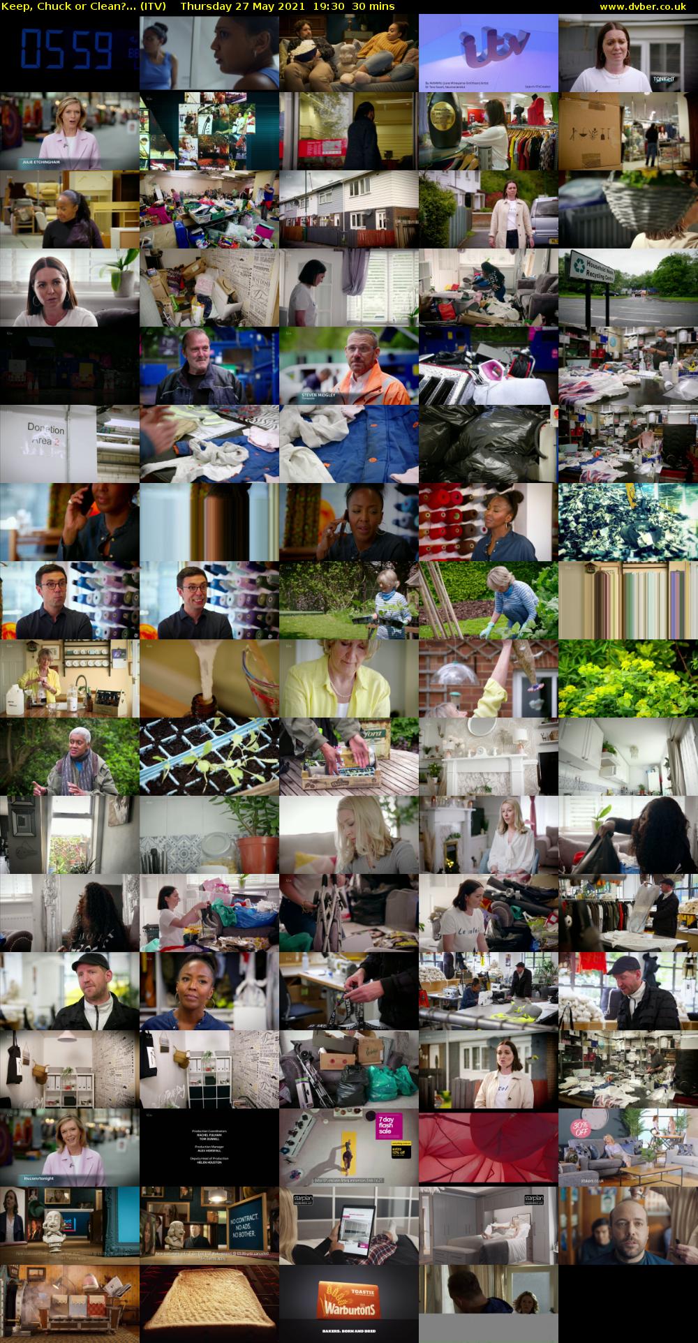 Keep, Chuck or Clean?... (ITV) Thursday 27 May 2021 19:30 - 20:00