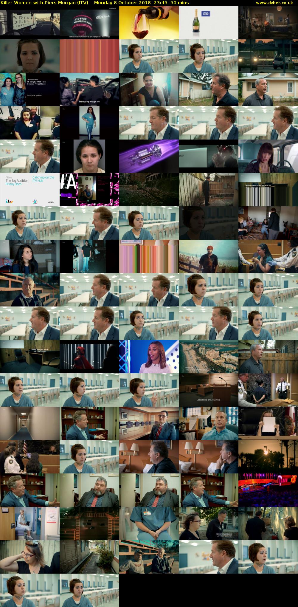 Killer Women with Piers Morgan (ITV) Monday 8 October 2018 23:45 - 00:35