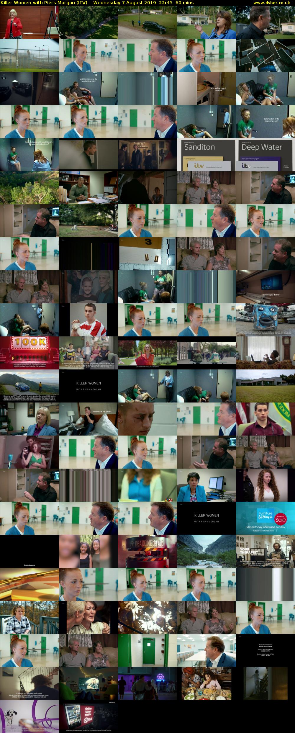 Killer Women with Piers Morgan (ITV) Wednesday 7 August 2019 22:45 - 23:45
