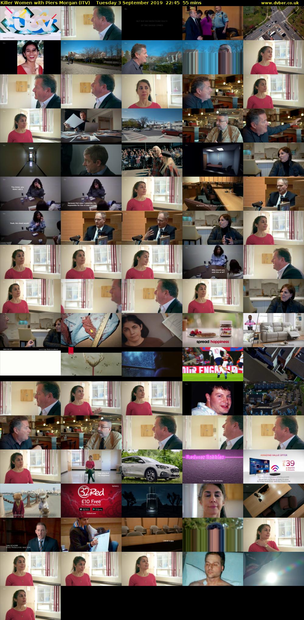 Killer Women with Piers Morgan (ITV) Tuesday 3 September 2019 22:45 - 23:40
