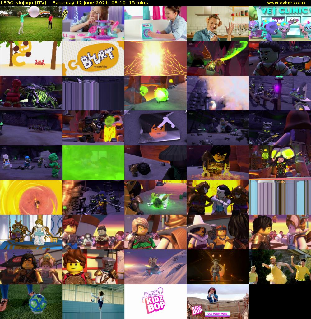 LEGO Ninjago (ITV) Saturday 12 June 2021 08:10 - 08:25