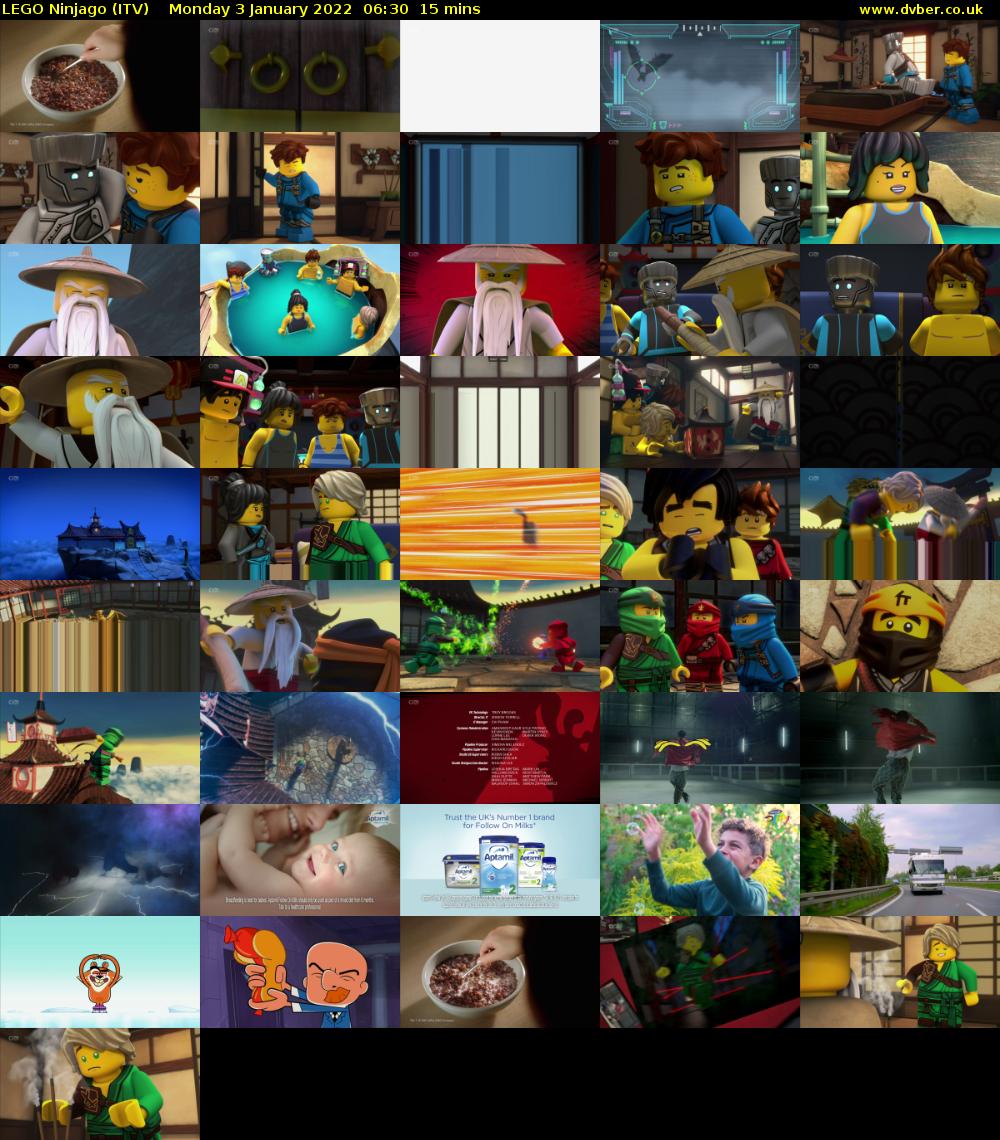 LEGO Ninjago (ITV) Monday 3 January 2022 06:30 - 06:45