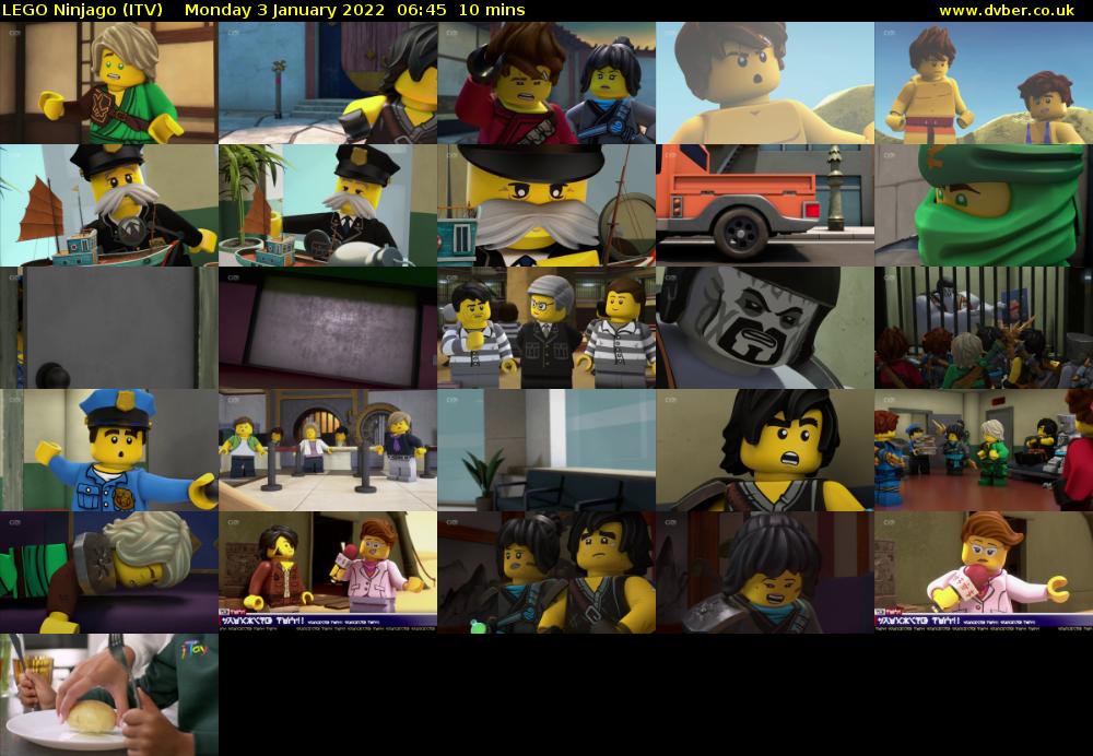 LEGO Ninjago (ITV) Monday 3 January 2022 06:45 - 06:55