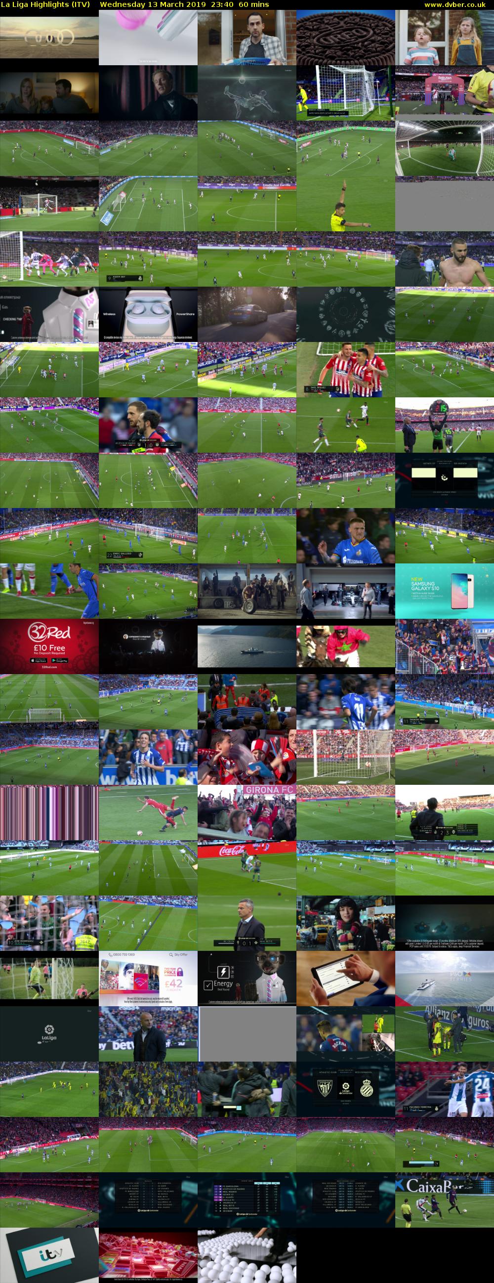 La Liga Highlights (ITV) Wednesday 13 March 2019 23:40 - 00:40