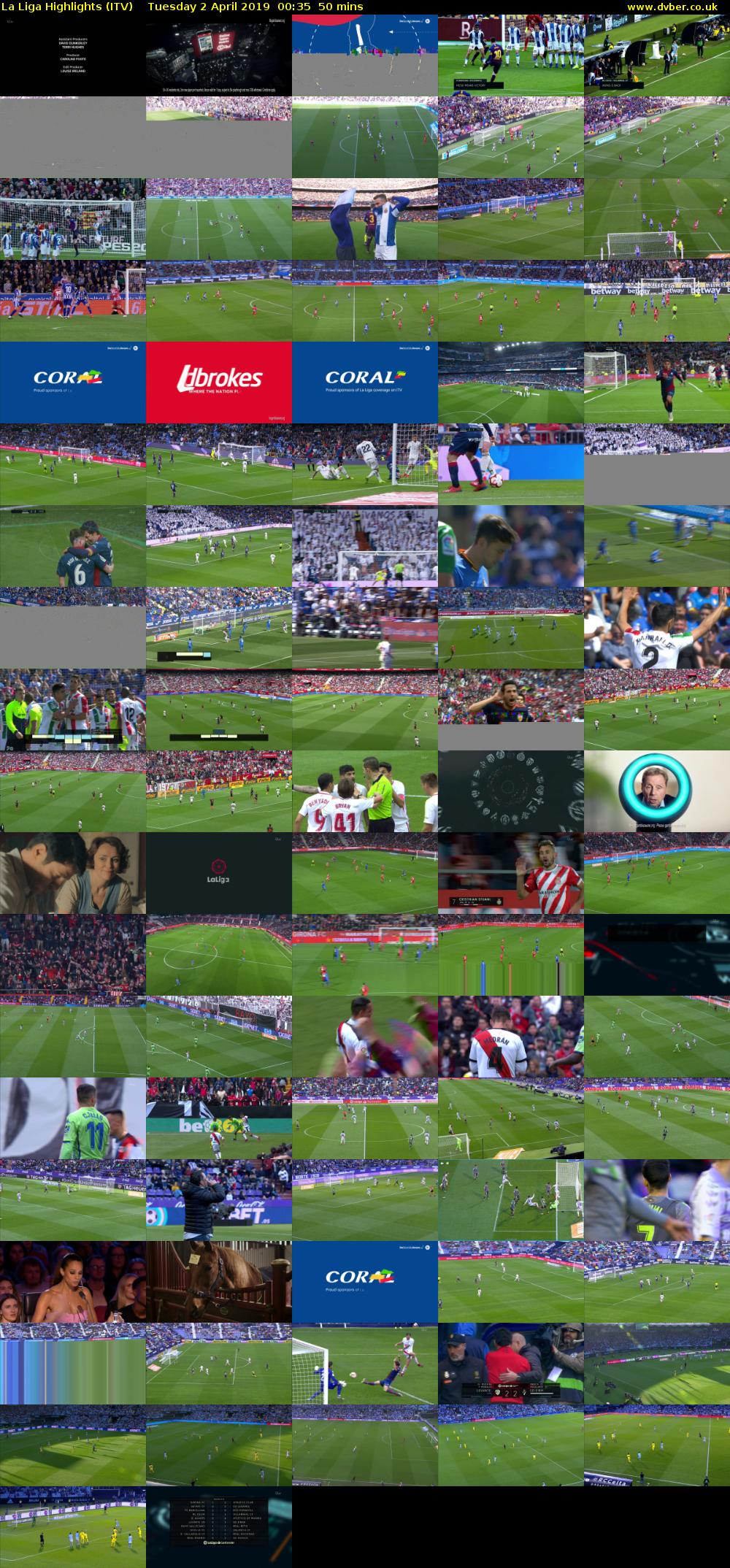 La Liga Highlights (ITV) Tuesday 2 April 2019 00:35 - 01:25
