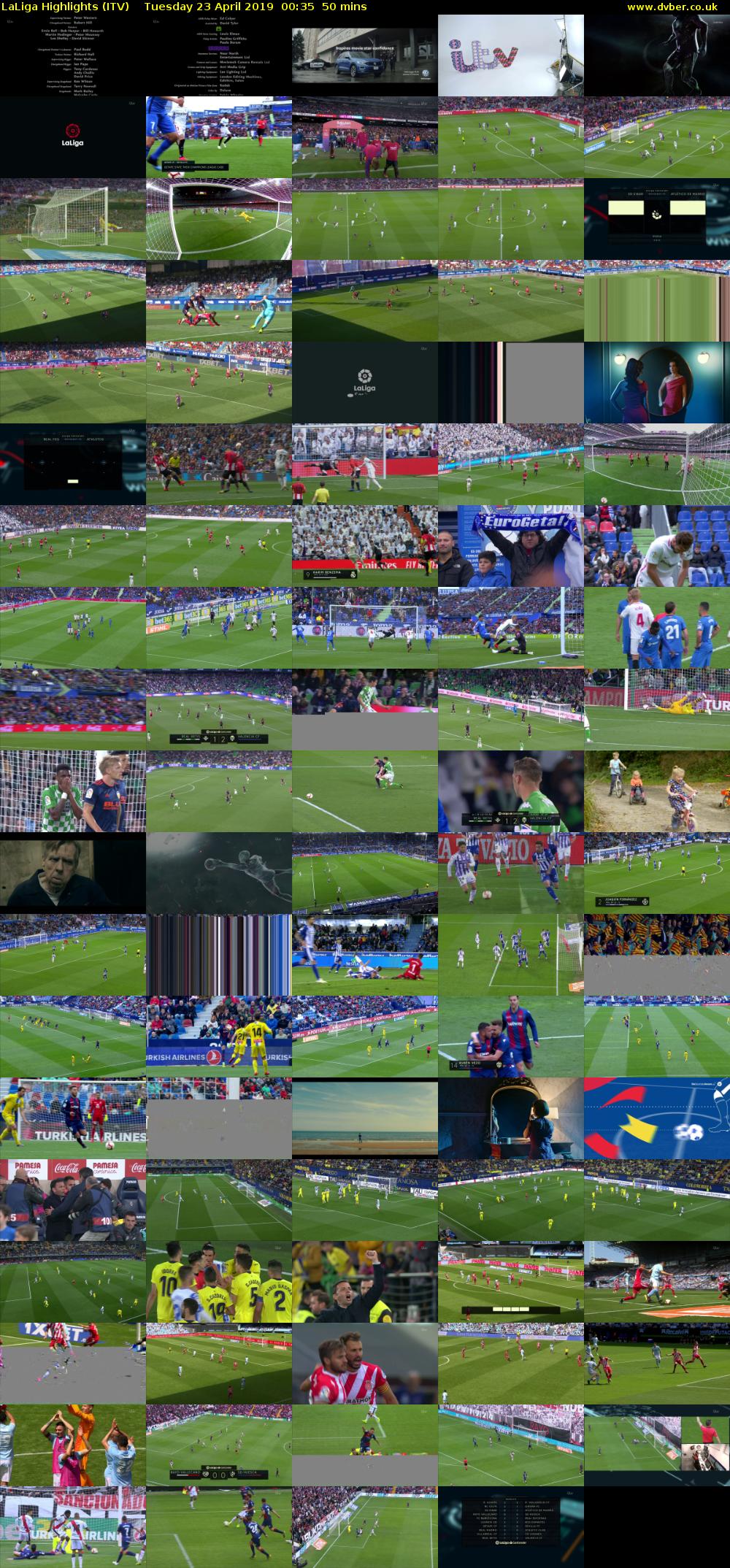 LaLiga Highlights (ITV) Tuesday 23 April 2019 00:35 - 01:25
