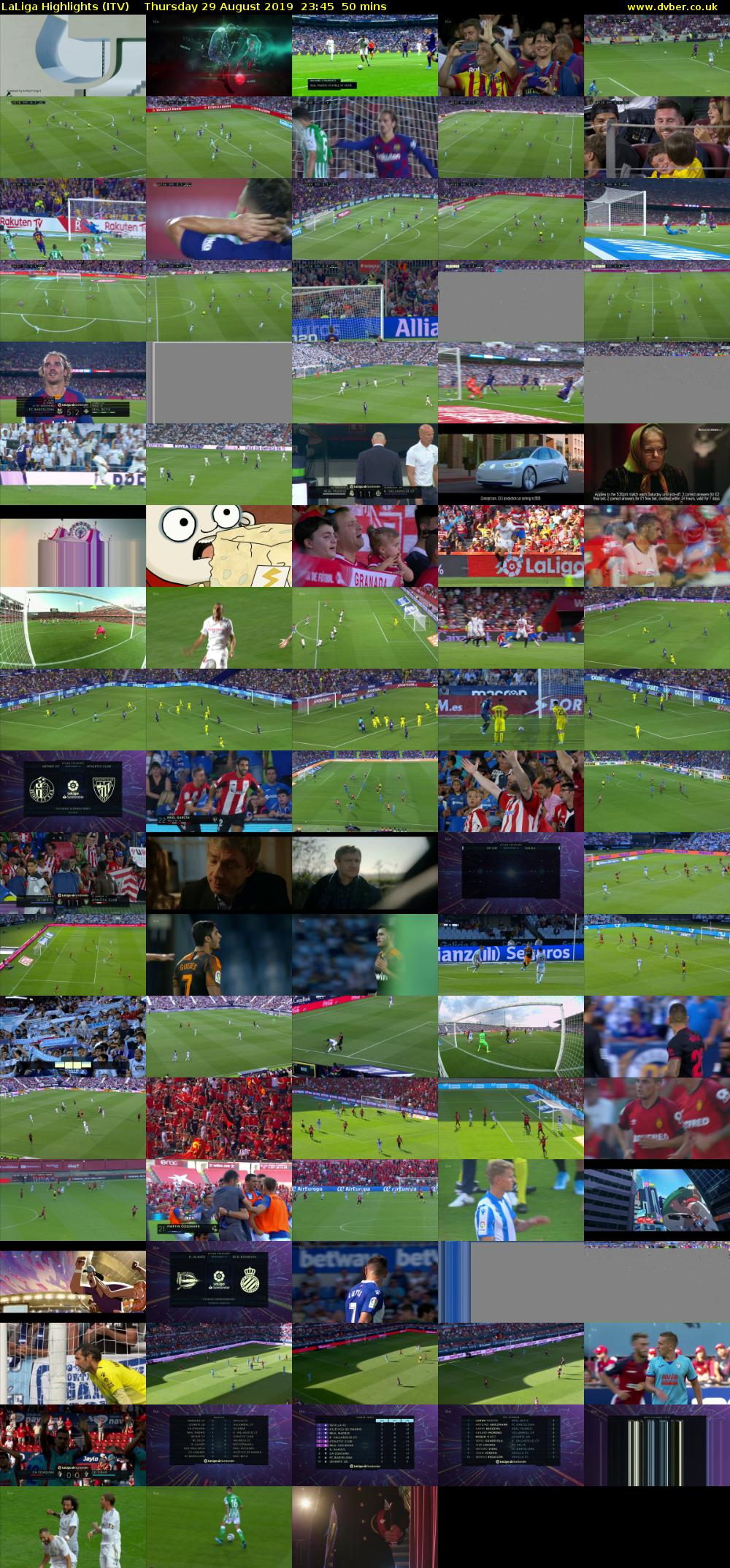 LaLiga Highlights (ITV) Thursday 29 August 2019 23:45 - 00:35