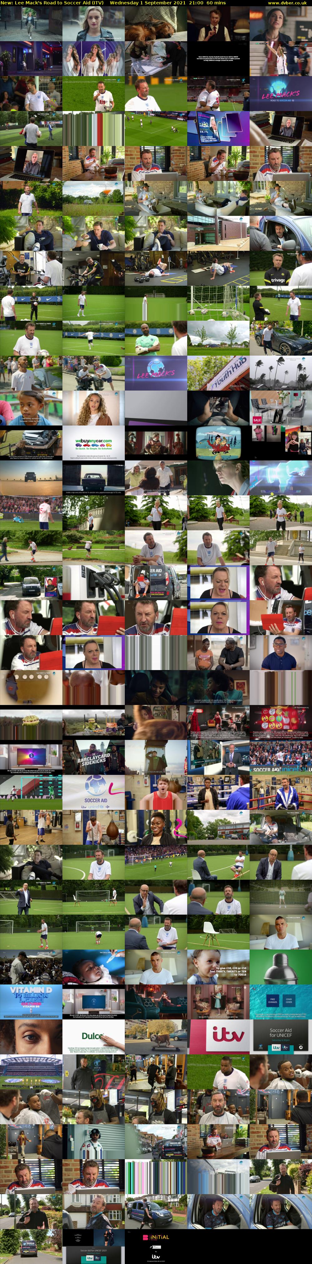 Lee Mack's Road to Soccer Aid (ITV) Wednesday 1 September 2021 21:00 - 22:00