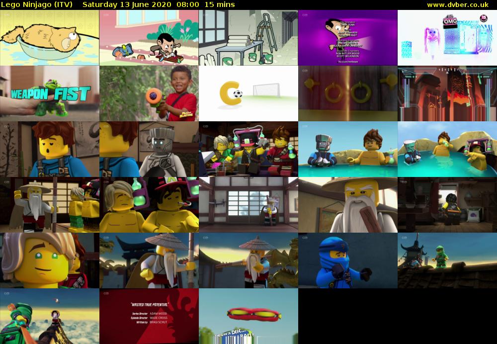 Lego Ninjago (ITV) Saturday 13 June 2020 08:00 - 08:15
