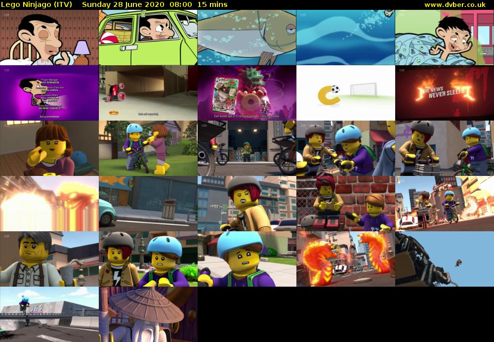 Lego Ninjago (ITV) Sunday 28 June 2020 08:00 - 08:15