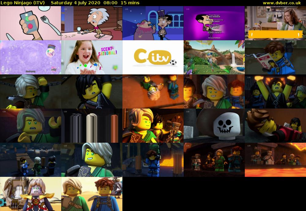 Lego Ninjago (ITV) Saturday 4 July 2020 08:00 - 08:15