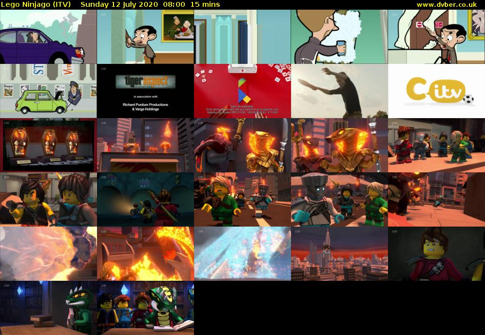 Lego Ninjago (ITV) Sunday 12 July 2020 08:00 - 08:15