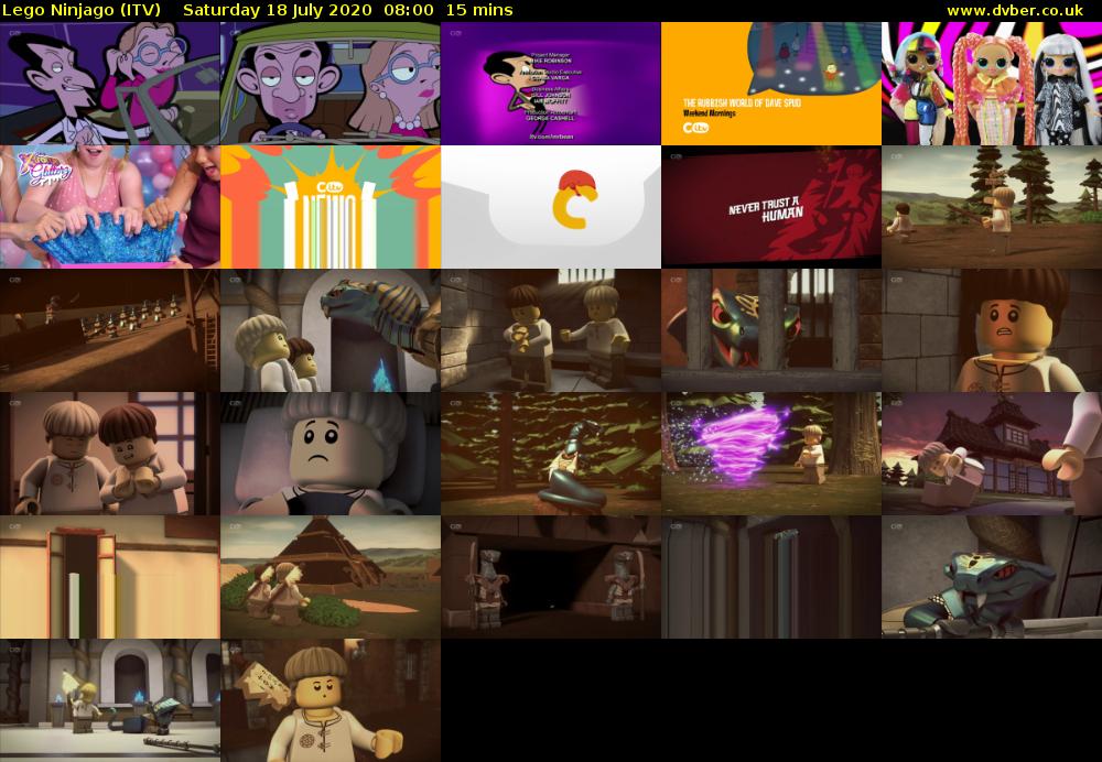 Lego Ninjago (ITV) Saturday 18 July 2020 08:00 - 08:15