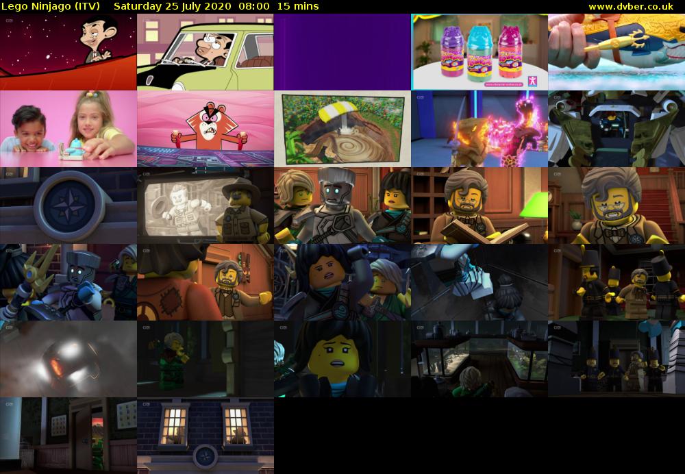 Lego Ninjago (ITV) Saturday 25 July 2020 08:00 - 08:15