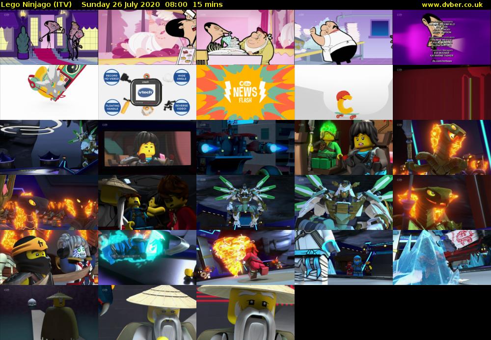 Lego Ninjago (ITV) Sunday 26 July 2020 08:00 - 08:15