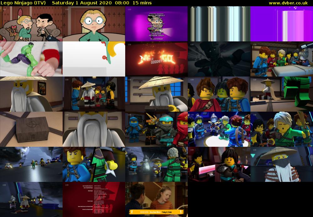 Lego Ninjago (ITV) Saturday 1 August 2020 08:00 - 08:15