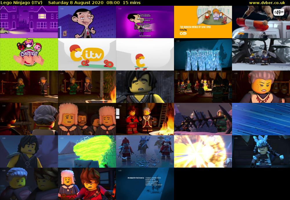 Lego Ninjago (ITV) Saturday 8 August 2020 08:00 - 08:15