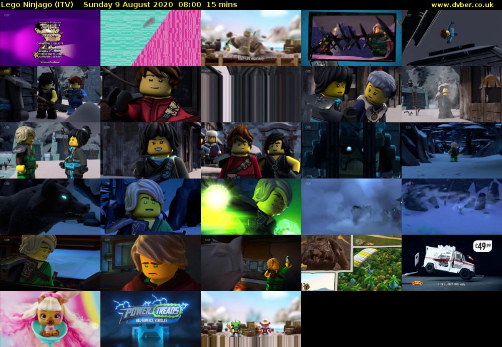 Lego Ninjago (ITV) Sunday 9 August 2020 08:00 - 08:15