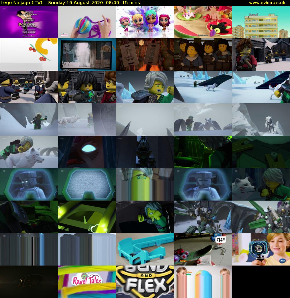 Lego Ninjago (ITV) Sunday 16 August 2020 08:00 - 08:15