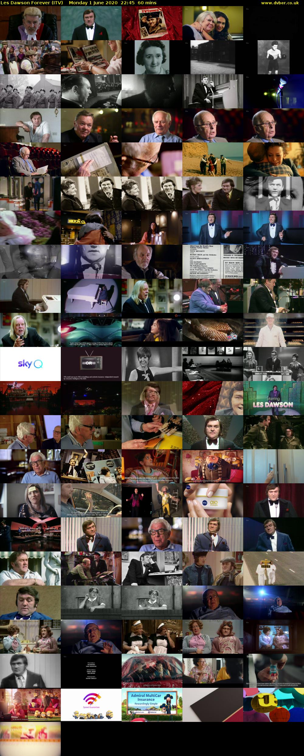 Les Dawson Forever (ITV) Monday 1 June 2020 22:45 - 23:45