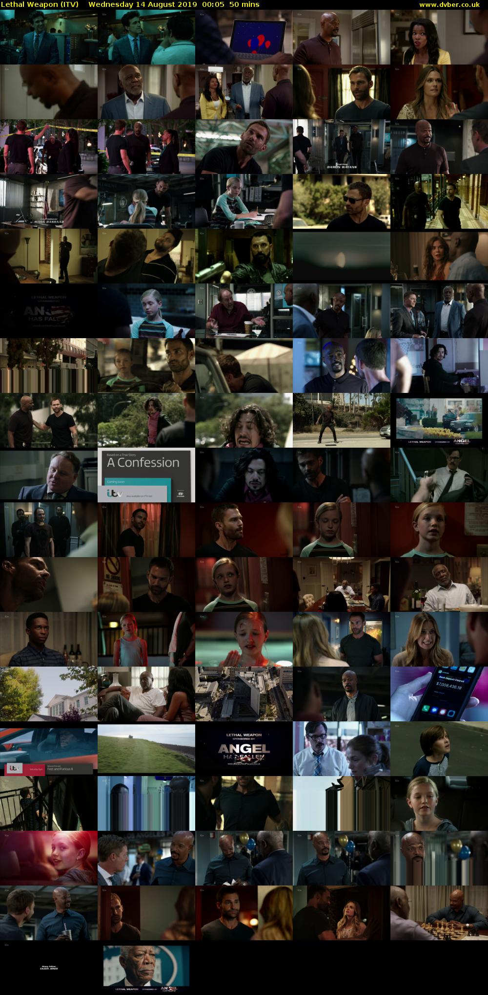 Lethal Weapon (ITV) Wednesday 14 August 2019 00:05 - 00:55