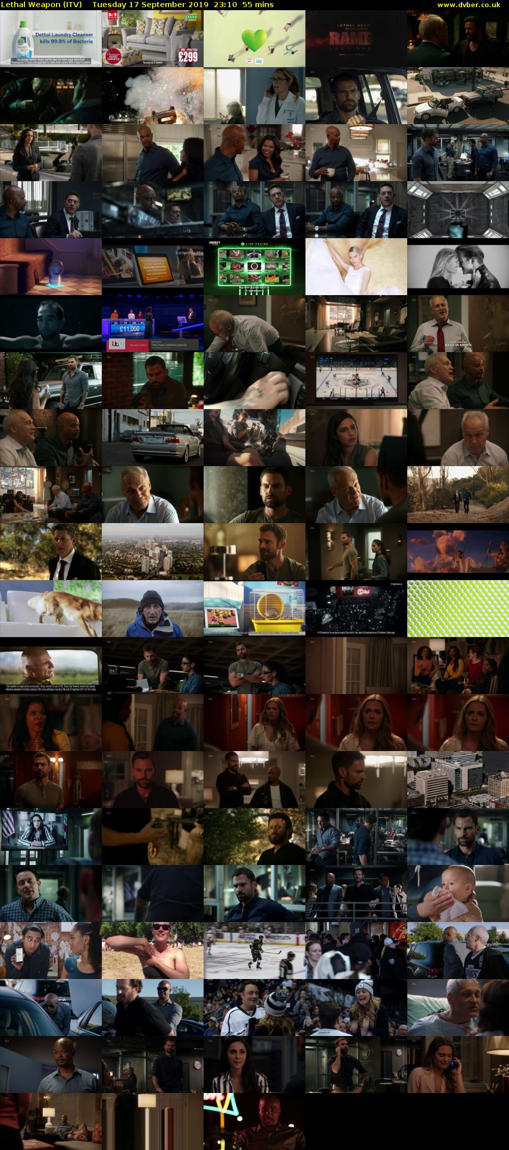 Lethal Weapon (ITV) Tuesday 17 September 2019 23:10 - 00:05