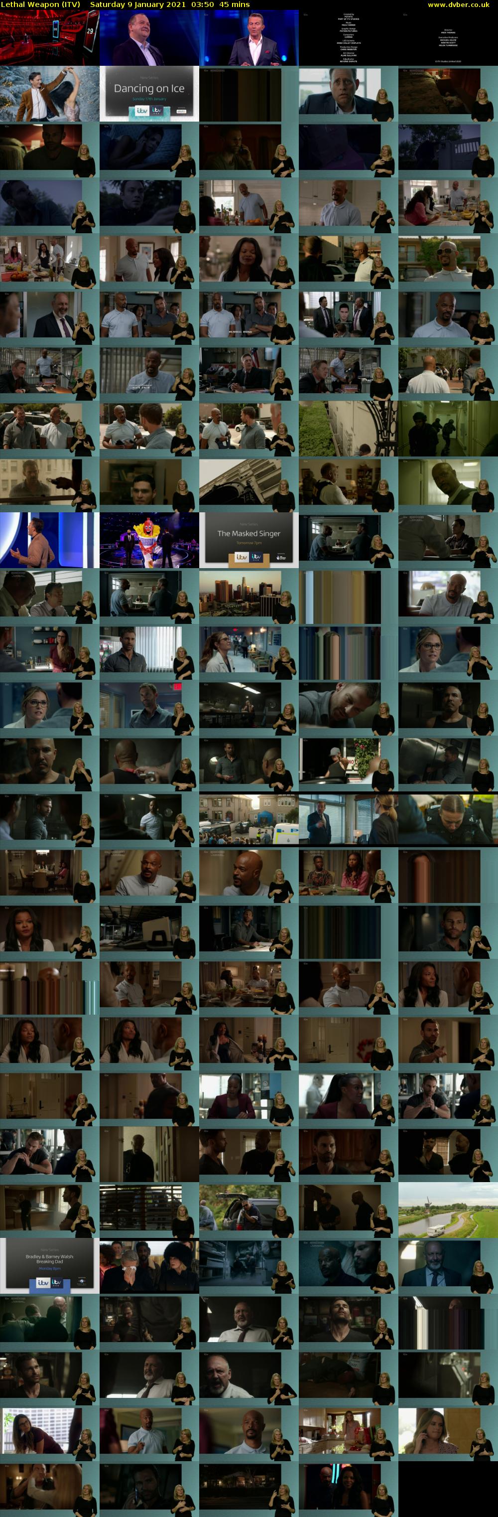 Lethal Weapon (ITV) Saturday 9 January 2021 03:50 - 04:35