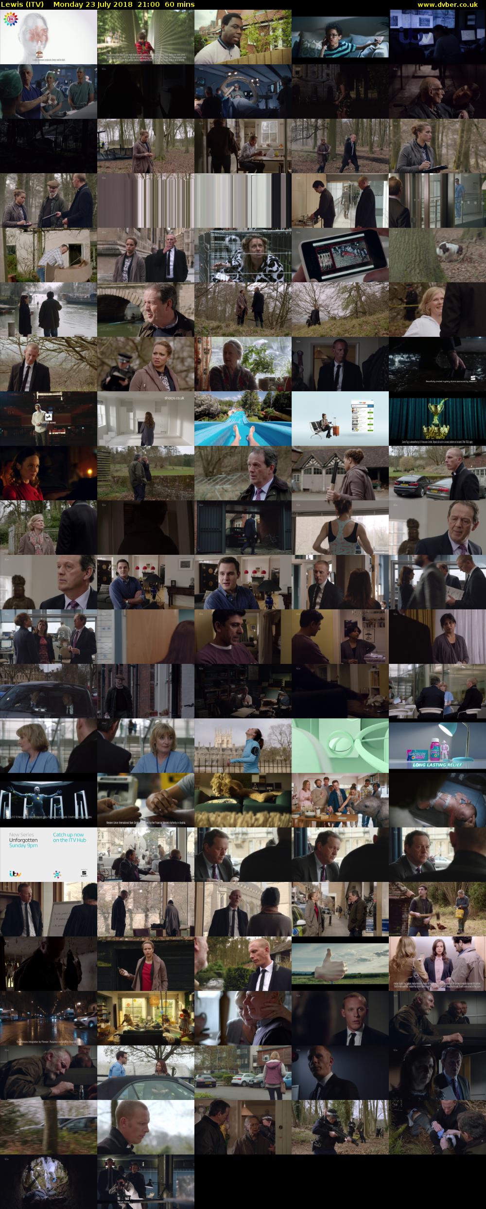 Lewis (ITV) Monday 23 July 2018 21:00 - 22:00