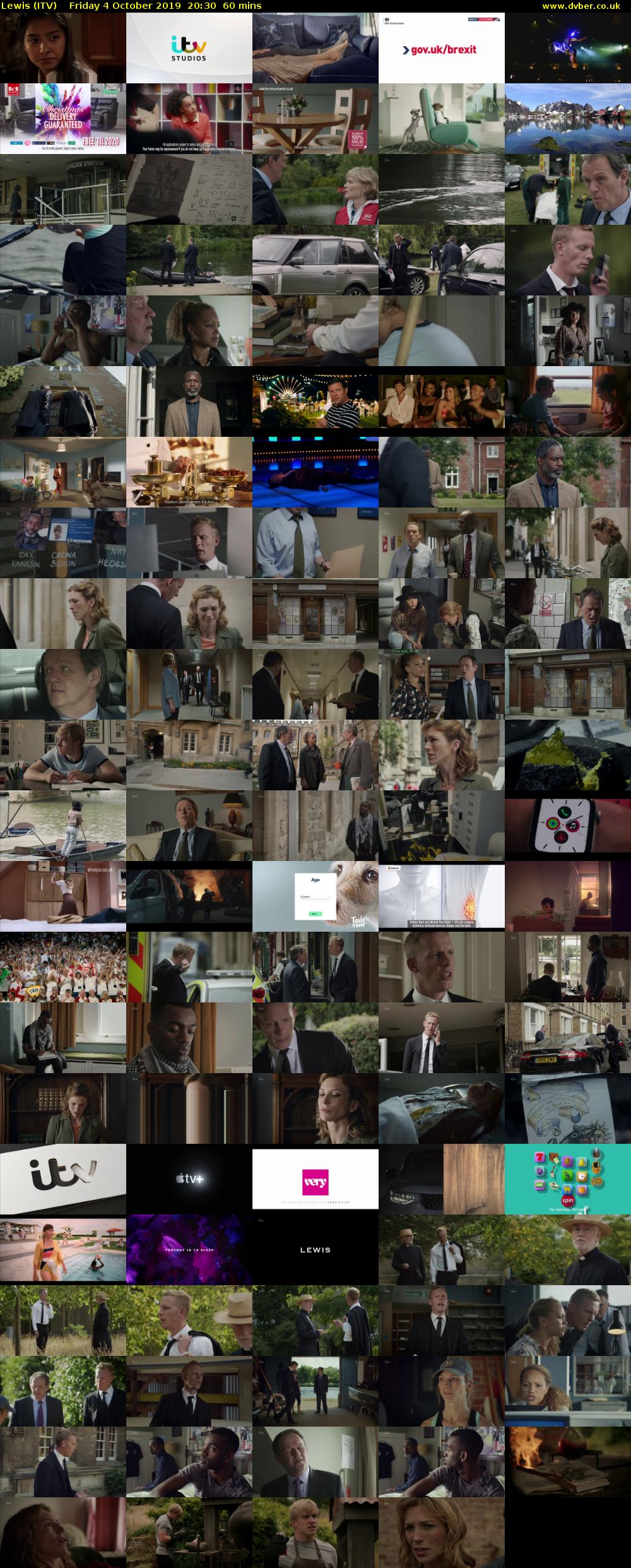 Lewis (ITV) Friday 4 October 2019 20:30 - 21:30