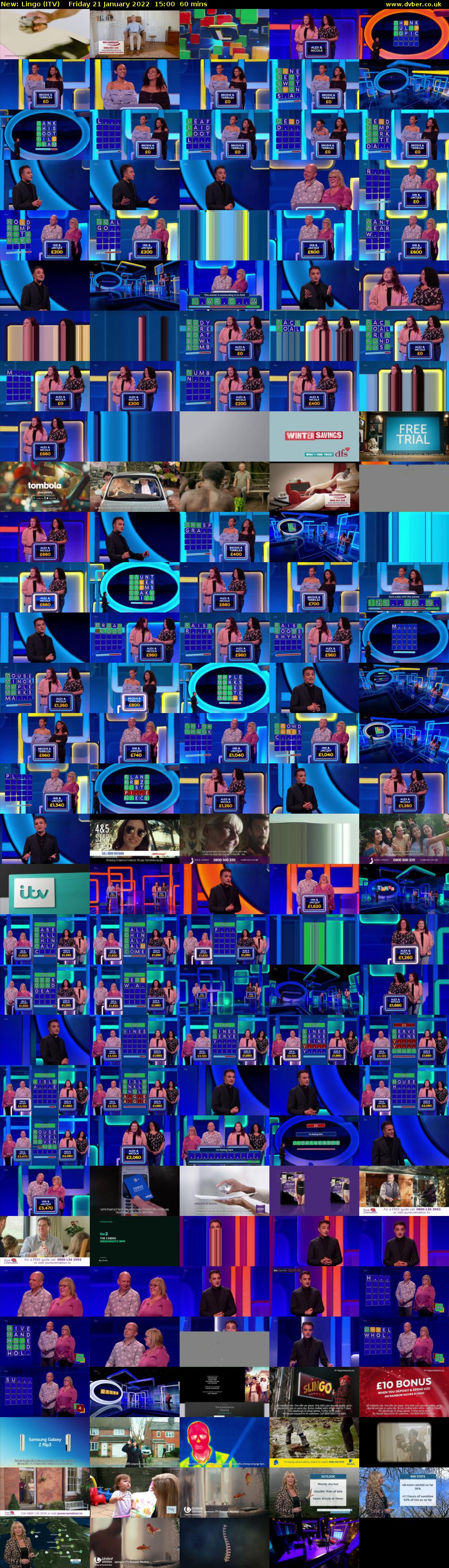 Lingo (ITV) Friday 21 January 2022 15:00 - 16:00