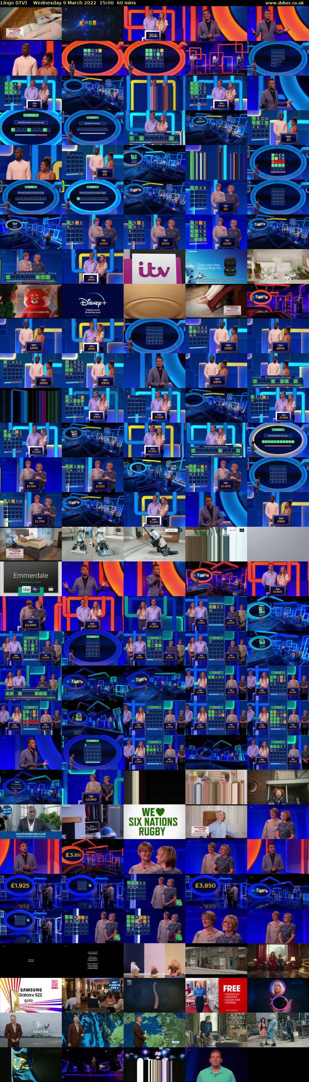 Lingo (ITV) Wednesday 9 March 2022 15:00 - 16:00