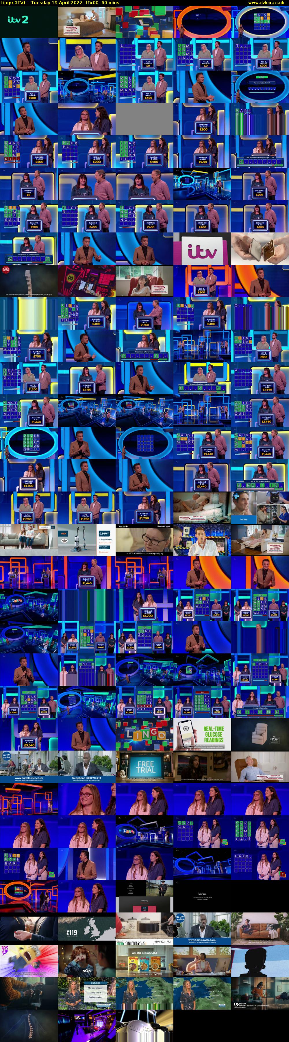 Lingo (ITV) Tuesday 19 April 2022 15:00 - 16:00