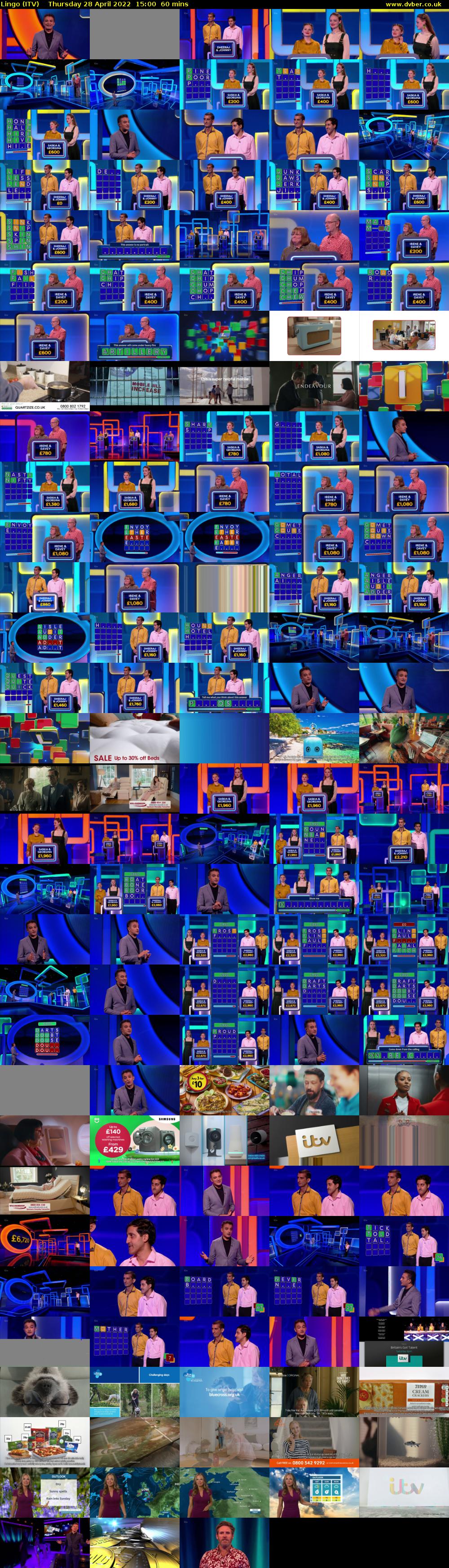 Lingo (ITV) Thursday 28 April 2022 15:00 - 16:00