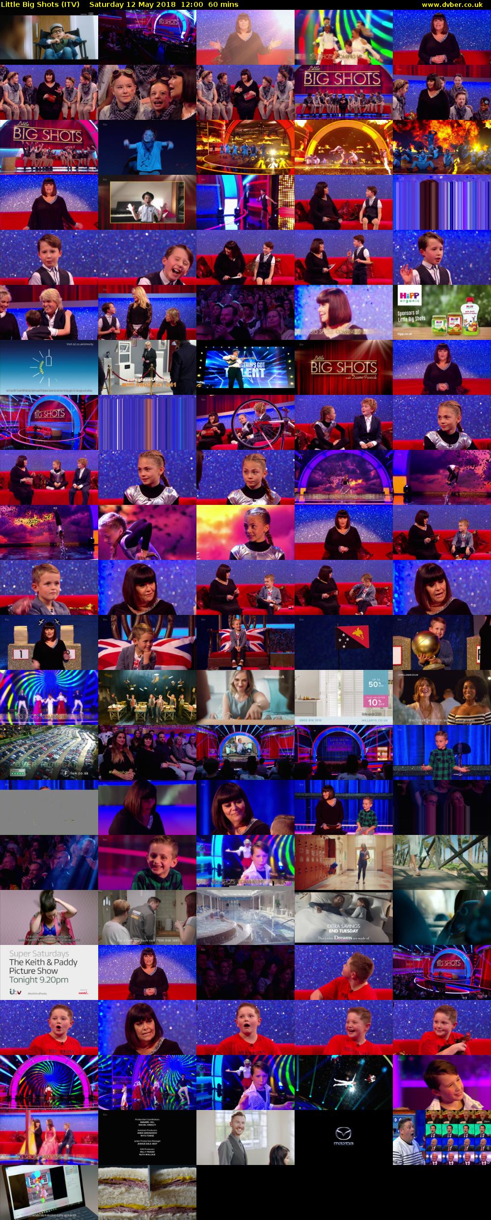 Little Big Shots (ITV) Saturday 12 May 2018 12:00 - 13:00