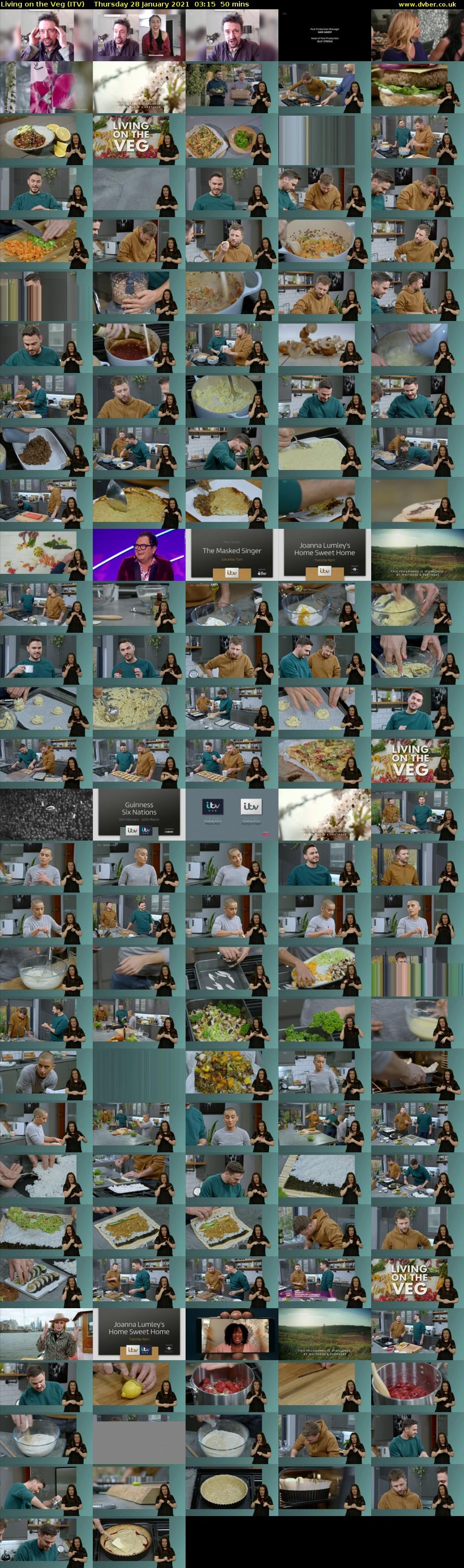 Living on the Veg (ITV) Thursday 28 January 2021 03:15 - 04:05