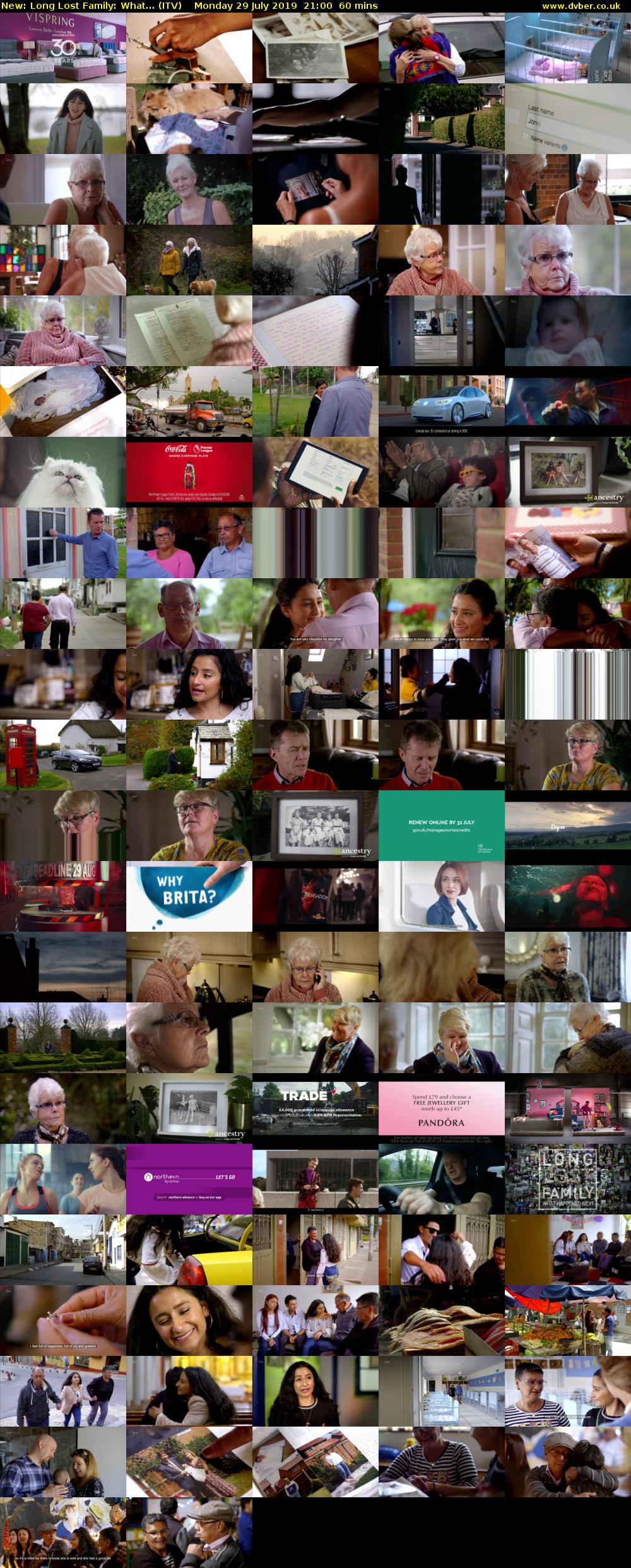 Long Lost Family: What... (ITV) Monday 29 July 2019 21:00 - 22:00