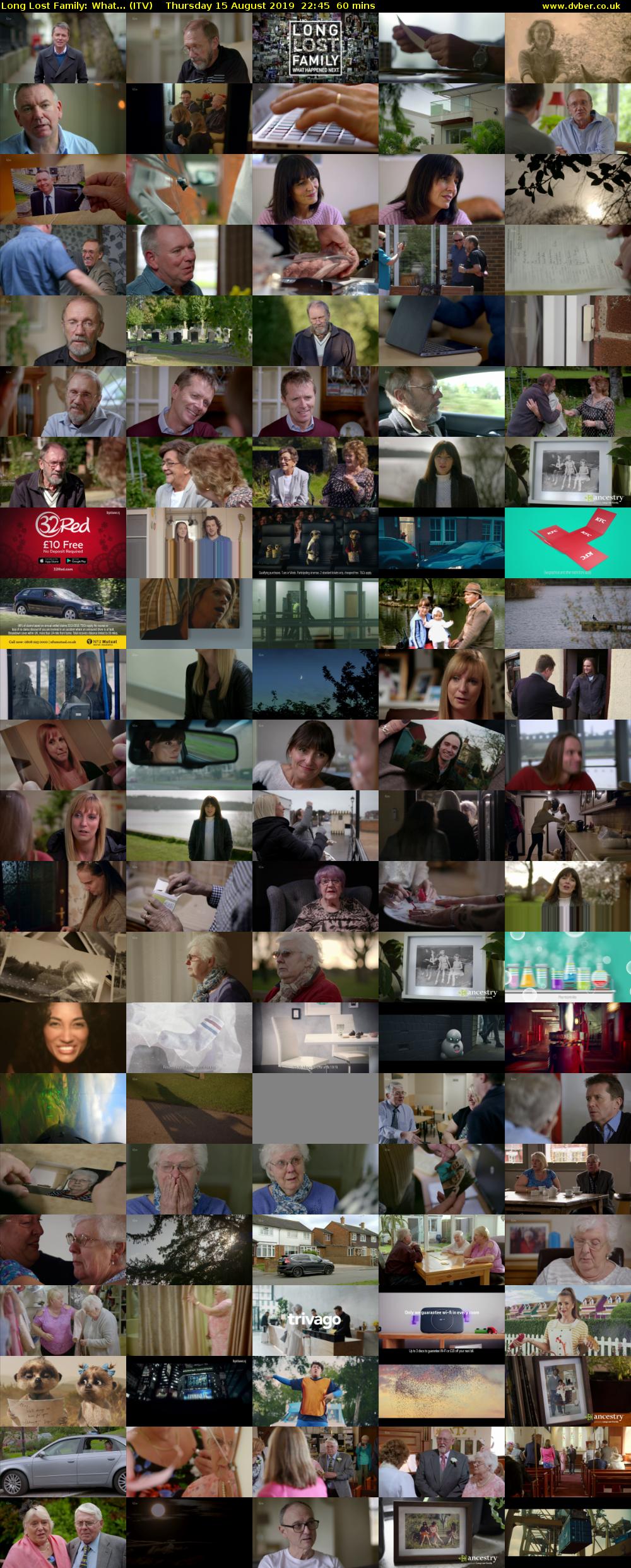 Long Lost Family: What... (ITV) Thursday 15 August 2019 22:45 - 23:45