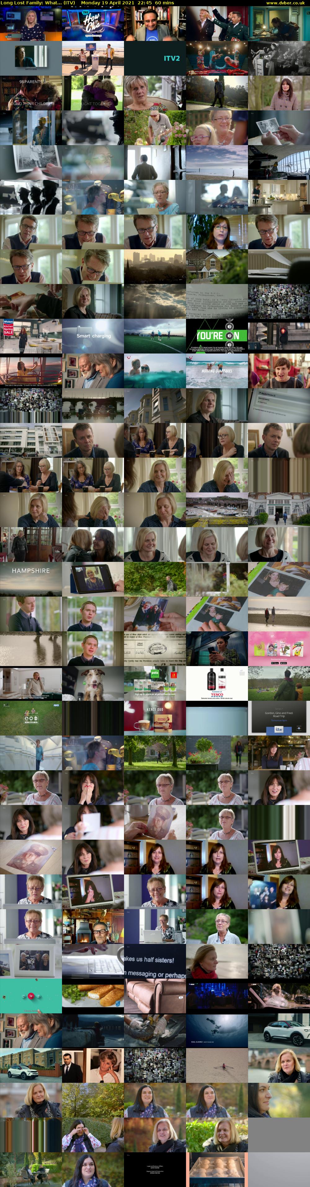 Long Lost Family: What... (ITV) Monday 19 April 2021 22:45 - 23:45