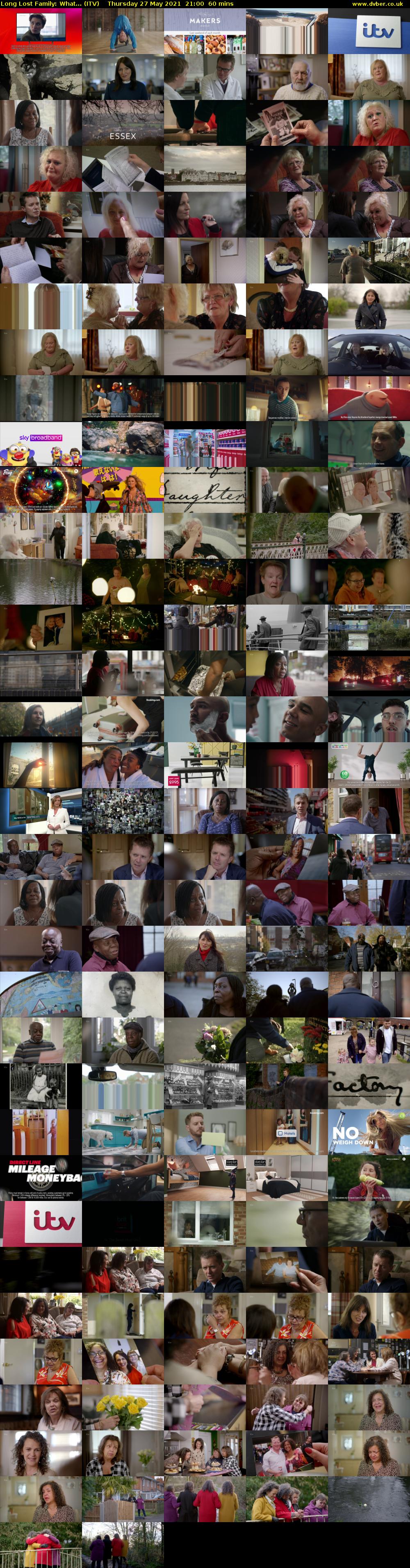 Long Lost Family: What... (ITV) Thursday 27 May 2021 21:00 - 22:00