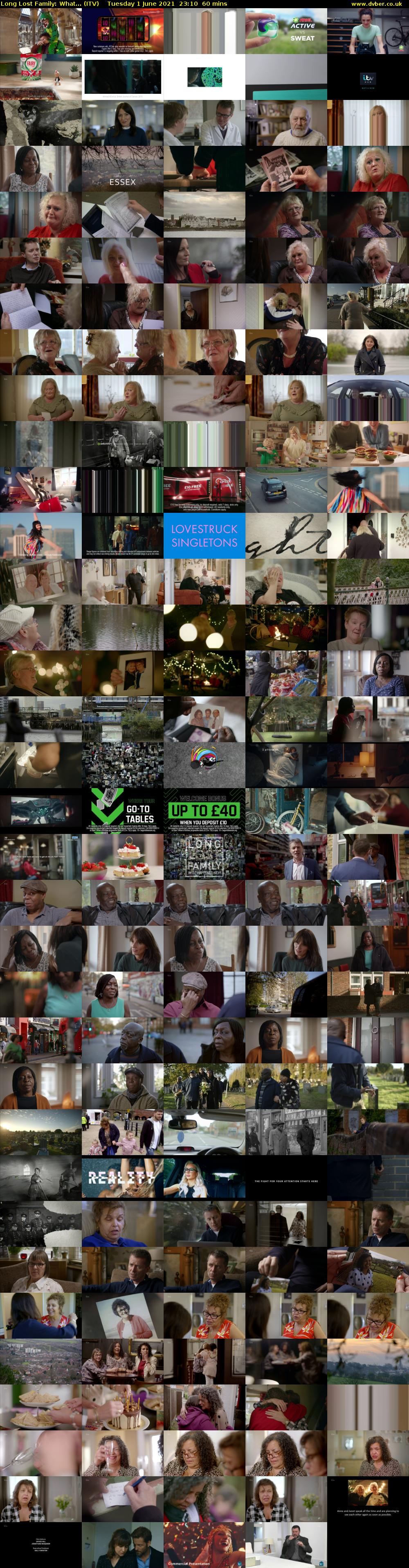 Long Lost Family: What... (ITV) Tuesday 1 June 2021 23:10 - 00:10