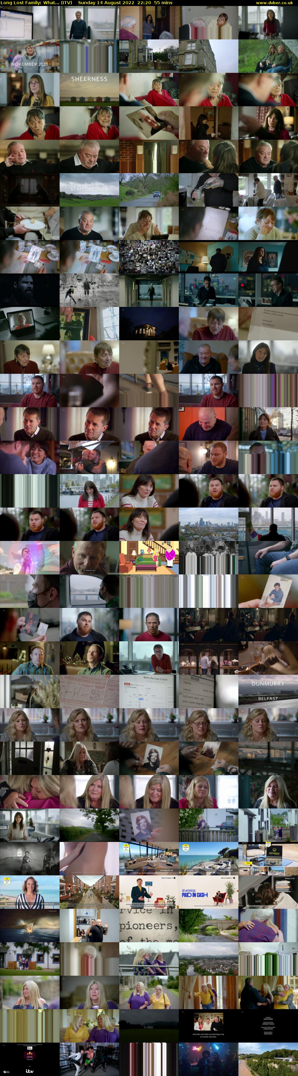 Long Lost Family: What... (ITV) Sunday 14 August 2022 22:20 - 23:15