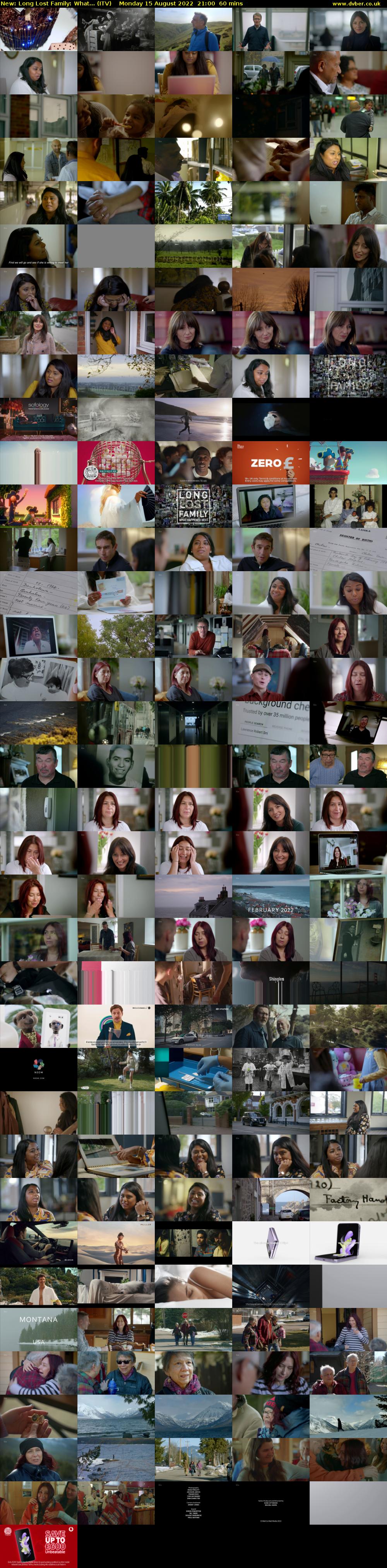 Long Lost Family: What... (ITV) Monday 15 August 2022 21:00 - 22:00