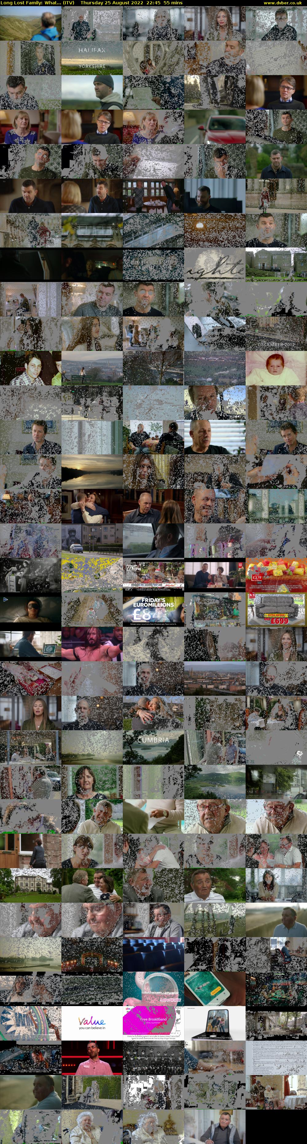 Long Lost Family: What... (ITV) Thursday 25 August 2022 22:45 - 23:40