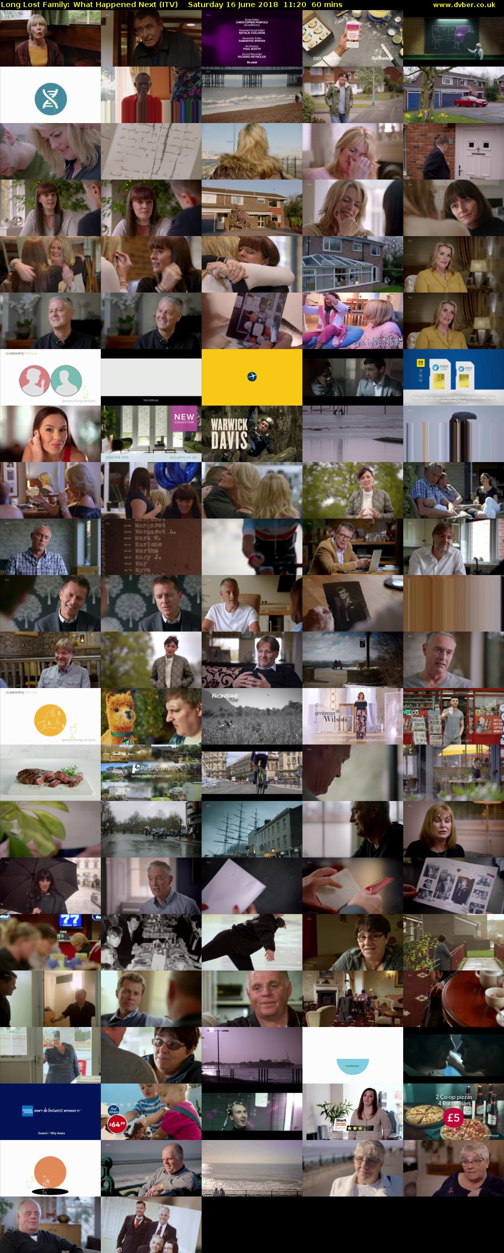 Long Lost Family: What Happened Next (ITV) Saturday 16 June 2018 11:20 - 12:20