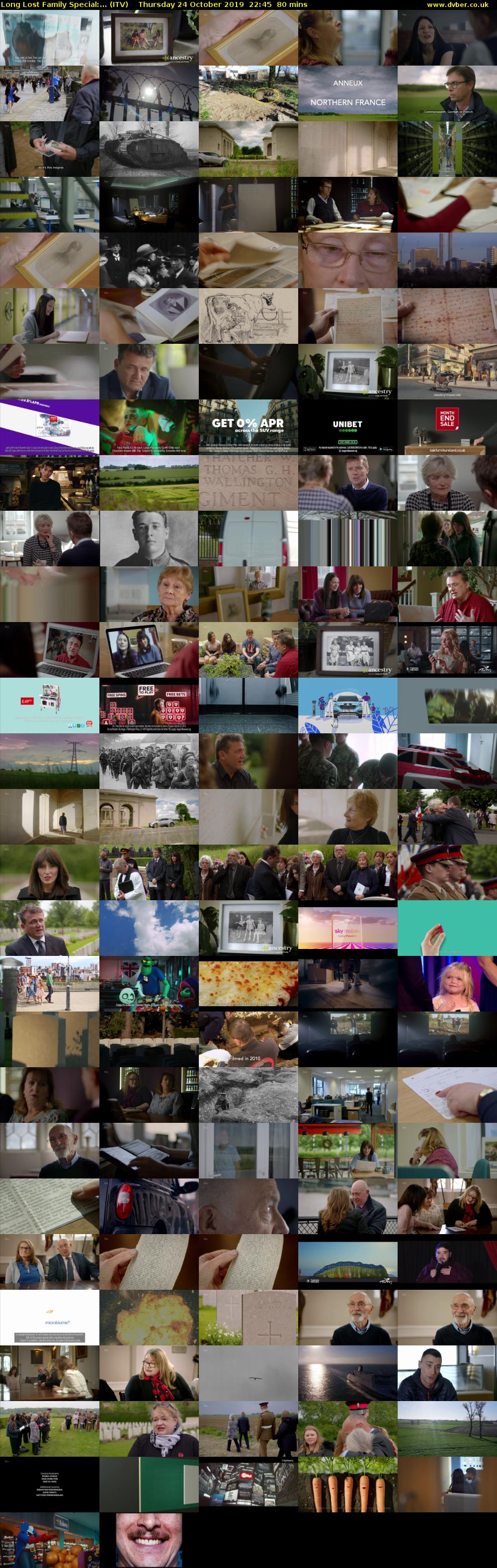 Long Lost Family Special:... (ITV) Thursday 24 October 2019 22:45 - 00:05