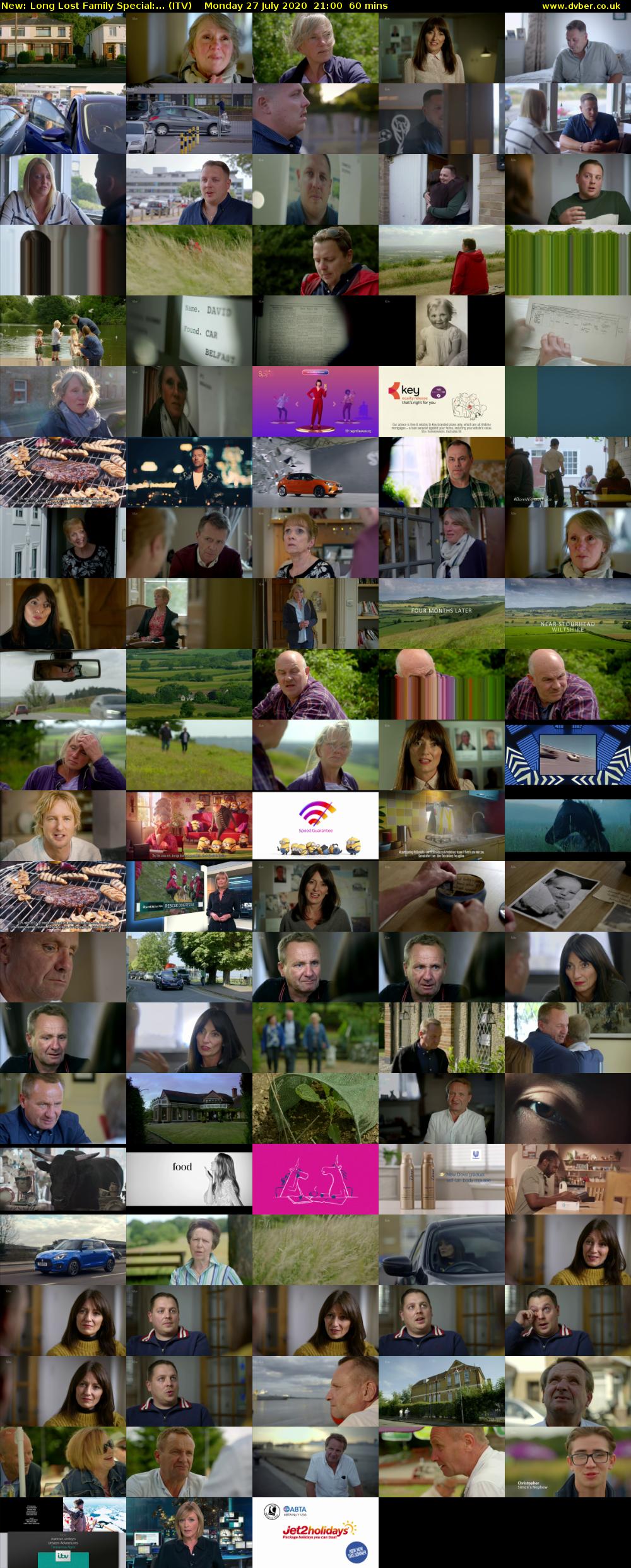 Long Lost Family Special:... (ITV) Monday 27 July 2020 21:00 - 22:00
