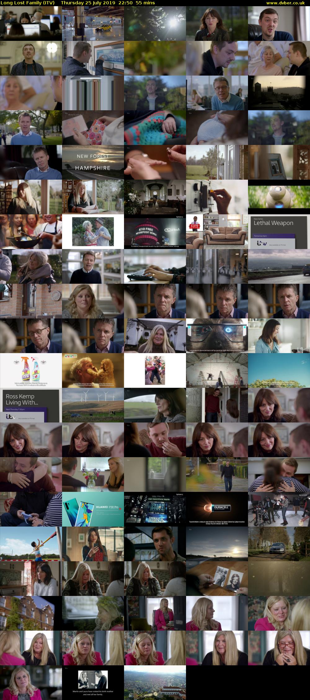 Long Lost Family (ITV) Thursday 25 July 2019 22:50 - 23:45