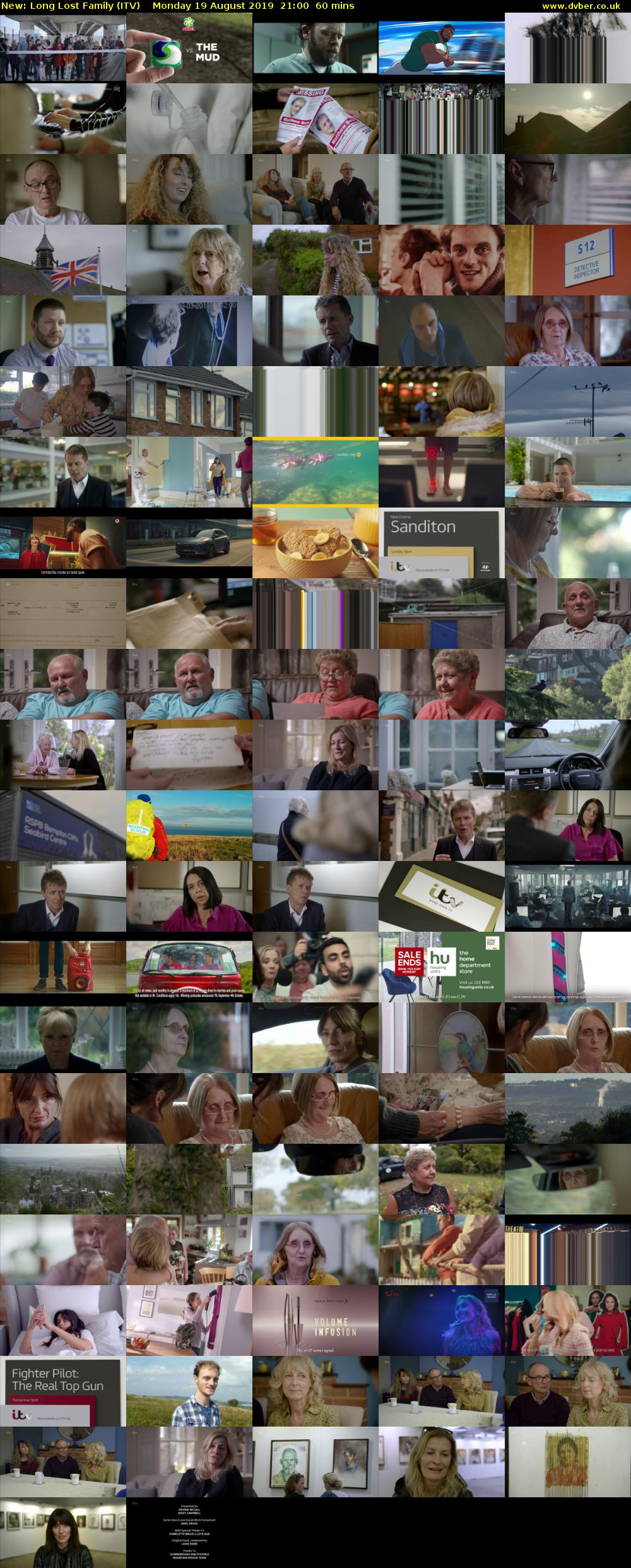 Long Lost Family (ITV) Monday 19 August 2019 21:00 - 22:00