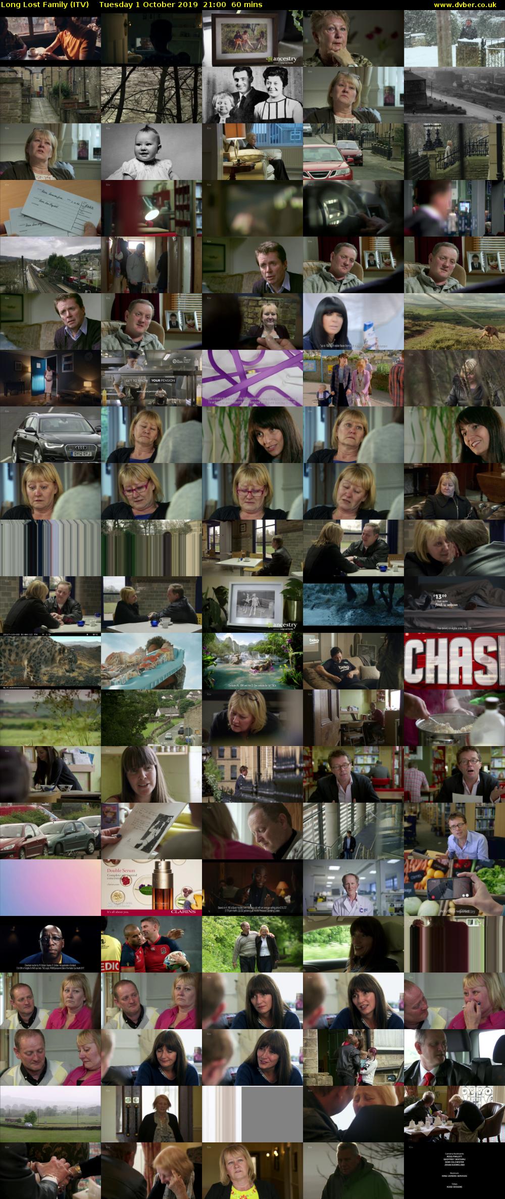 Long Lost Family (ITV) Tuesday 1 October 2019 21:00 - 22:00